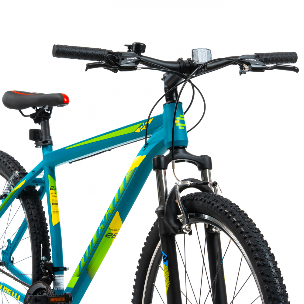 Bicicleta MTB Colinelli COL23, Marimea M, 29 inch, Verde, Schimbator Shimano ST-EF500, 21 Viteze, Cadru Aluminiu, Frane V - Brake [5]