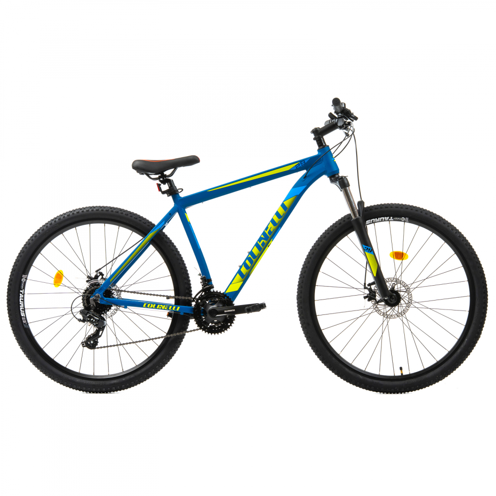 Bicicleta MTB Colinelli COL25, Marimea L, 29 inch, Albastru, Schimbator Shimano ST-EF500 EZ-FIRE PLUS, 24 Viteze, Cadru Aluminiu, Frane pe Disc [1]