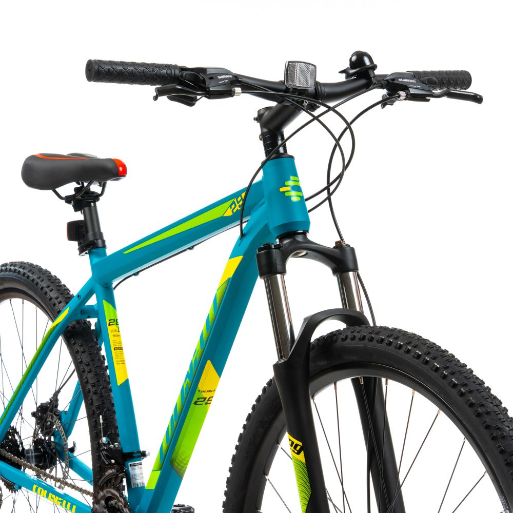 Bicicleta MTB Colinelli COL25, Marimea M, 29 inch, Verde, Schimbator Shimano ST-EF500 EZ-FIRE PLUS, 24 Viteze, Cadru Aluminiu, Frane pe Disc [5]