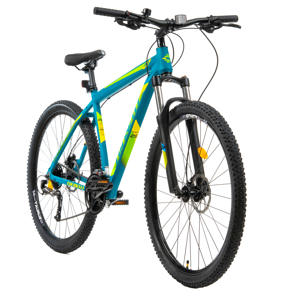 Bicicleta MTB Colinelli COL27, Marimea L, 29 inch, Verde, Schimbator Shimano Altus, 24 Viteze, Cadru Aluminiu, Frane pe Disc [2]