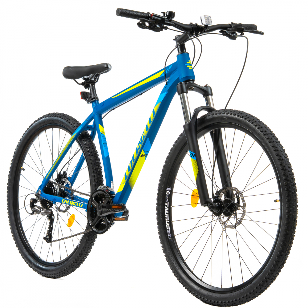 Bicicleta MTB Colinelli COL27, Marimea M, 29 inch, Albastru, Schimbator Shimano Altus, 24 Viteze, Cadru Aluminiu, Frane pe Disc [2]