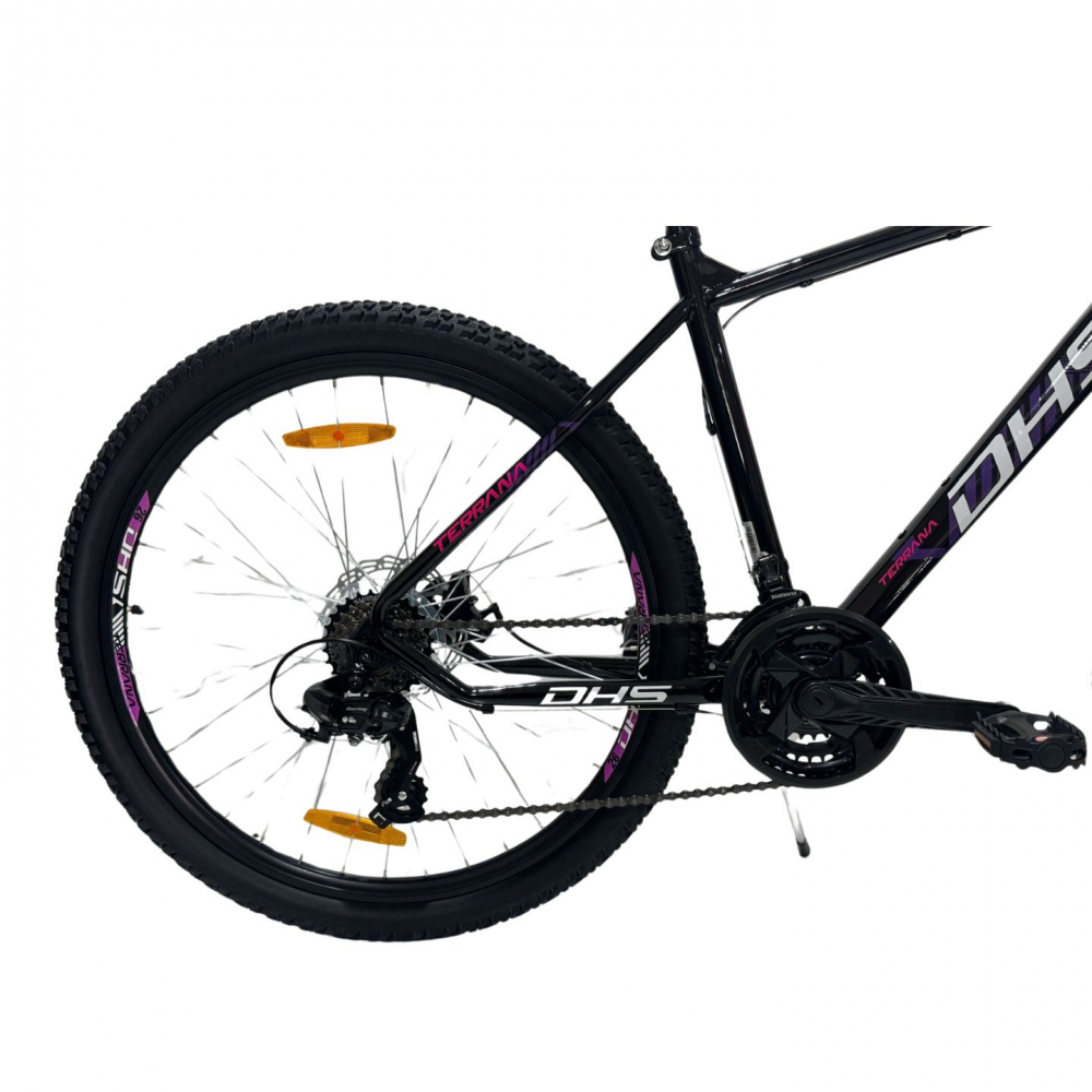 Bicicleta Mtb Dhs 2605 - 26 inch, M, Negru/Violet [5]
