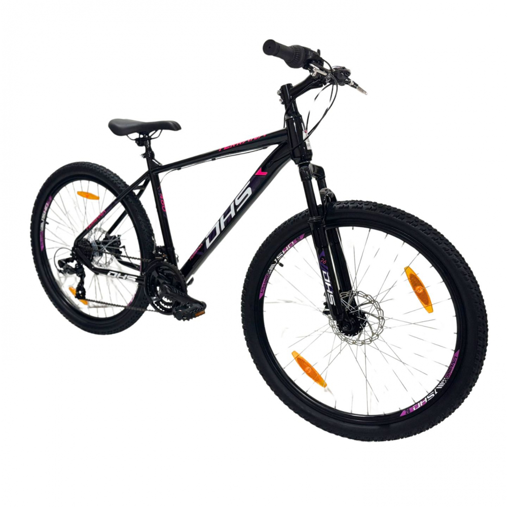 Bicicleta Mtb Dhs 2605 - 26 inch, M, Negru/Violet [2]