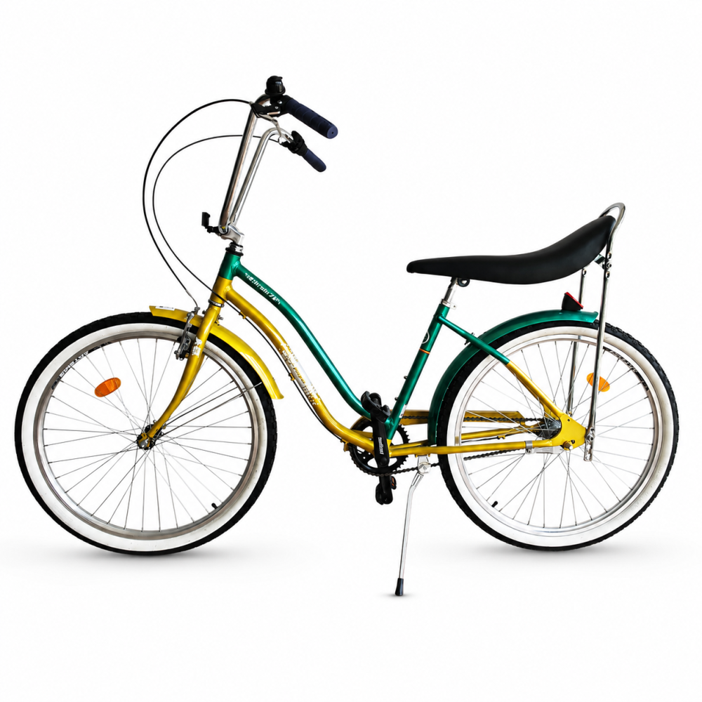 Bicicleta Oras Pegas Strada 2 - 26 inch, M, Auriu/Verde [4]