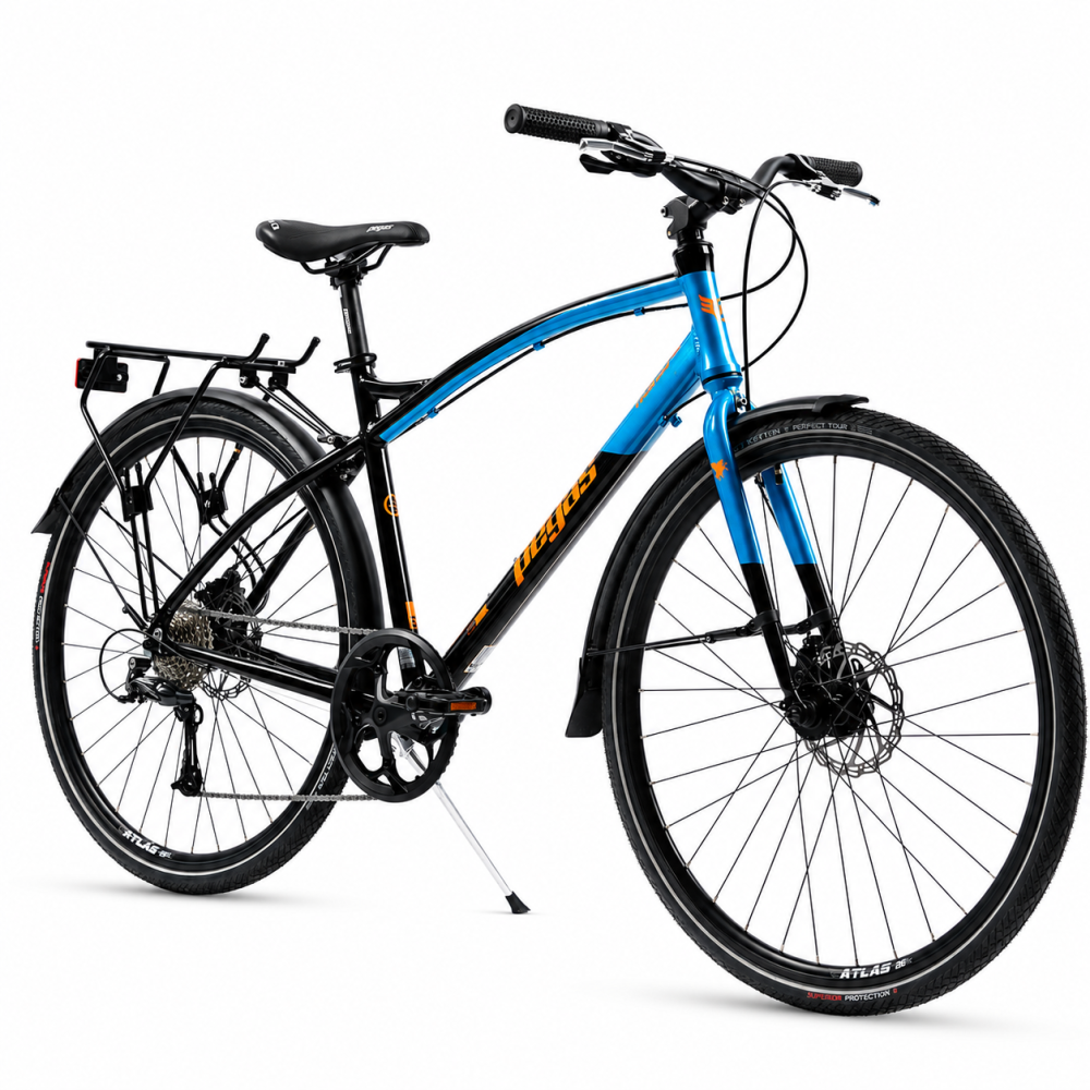 Bicicleta Trekking Pegas Hoinar - 28 inch, M, Negru [2]