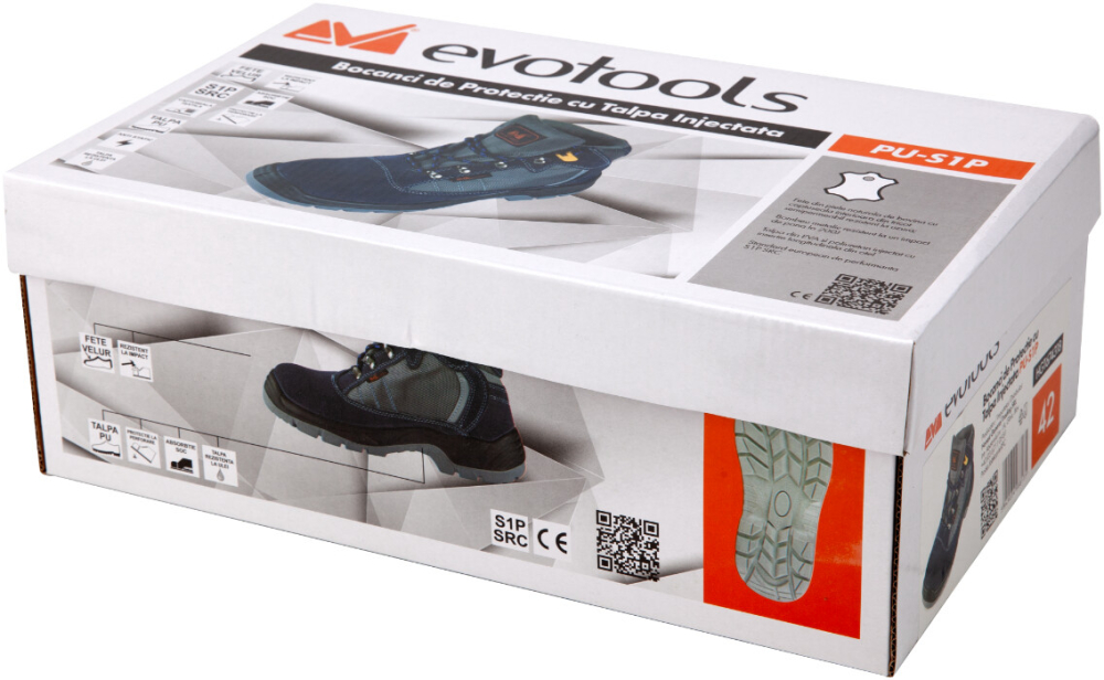 Bocanci Protectie Talpa Injectata PU Piele Intoarsa EvoTools [15]