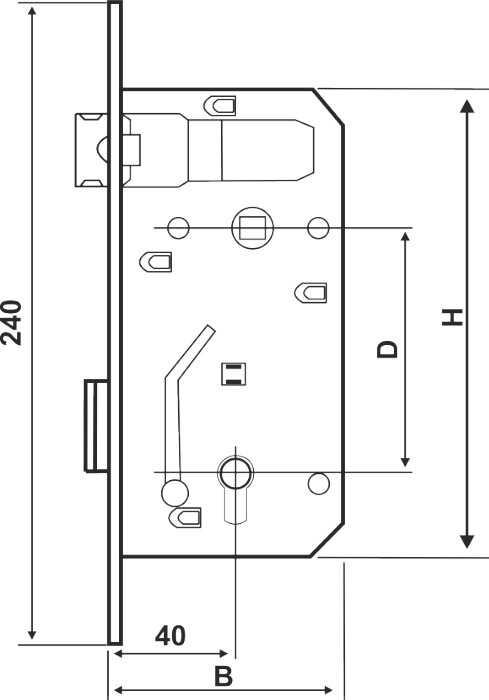 Broasca Cilindru - Distanta Interax 90 mm [2]