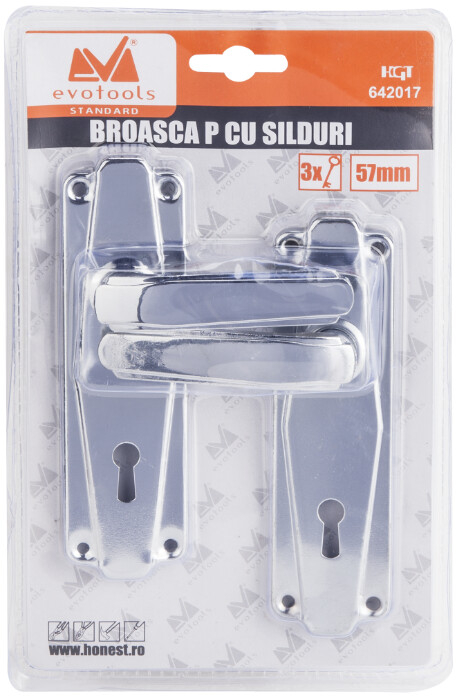 Broasca P cu Silduri Cr - Distanta interax 57 mm Inaltime broasca 100 mm Latime broasca 75 mm [2]