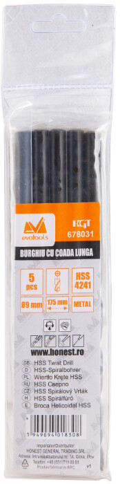 Burghiu Metal HSS 4241 Coada Lunga ETS - 5 Buc [2]