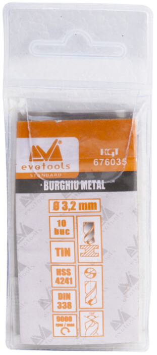Burghiu Metal HSS 4241 Titanat - 5 Buc [2]
