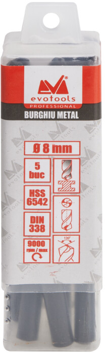 Burghiu Metal HSS 6542 - 10 Buc [2]