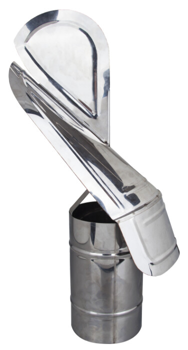 Capac Terminal Rotativ Cos de Fum INOX II - Diametru capac 120 mm [7]