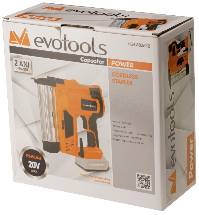 Capsator fara Acumulator si Incarcator MAX 20V POWER Evotools [2]