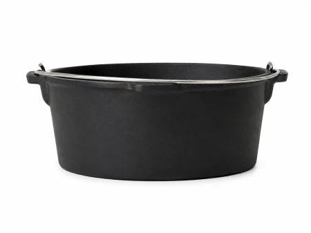 Ceaun din tuci/fontă natur 2 in 1, cu capac 15.7 Litri| Dutch Oven [9]