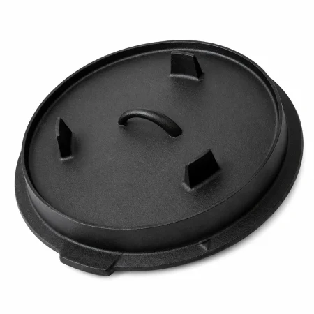 Ceaun din tuci/fontă natur 2 in 1, cu capac 15.7 Litri| Dutch Oven [8]