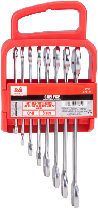 Chei Fixe Cr-V ETP (8buc/set) - Marime (6x7)-(20x22) mm [4]