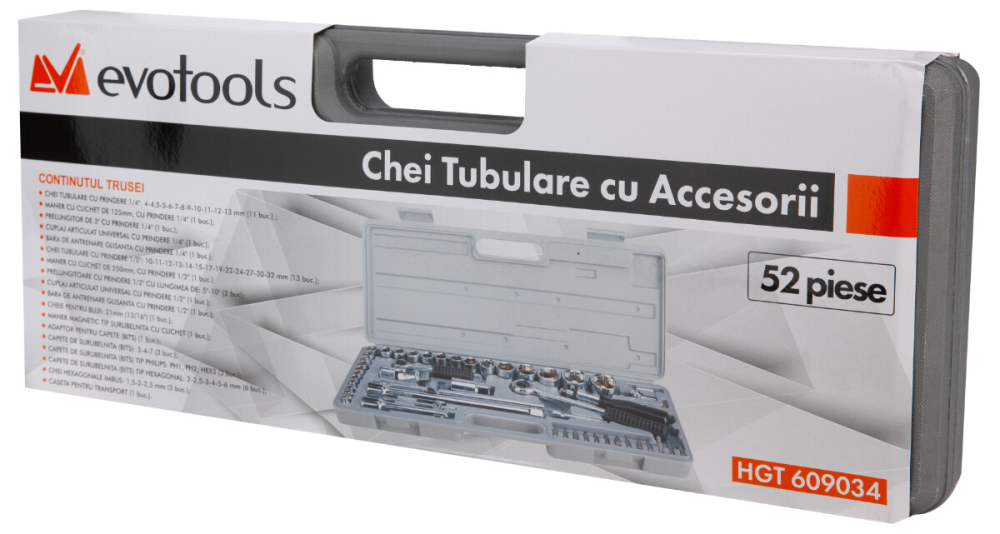 Chei Tubulare cu Accesorii 52 Pcs - Marime 4-32 mm [2]