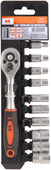 Chei Tubulare cu Antrenor 12 Pcs - Marime chei 5-13 mm [2]