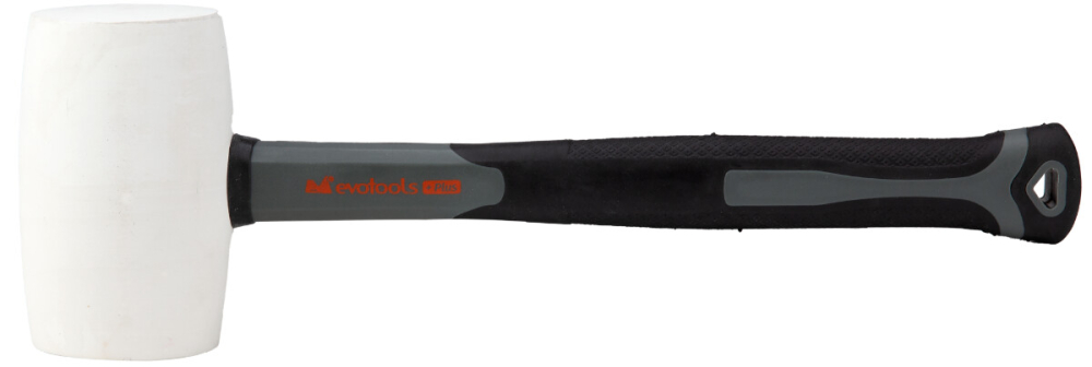 Ciocan Cauciuc Alb Coada Fibra Sticla EvoTools +Plus [3]