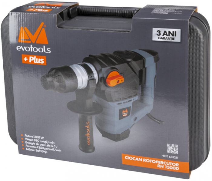 Ciocan Rotopercutor RH 1500D EPTO PLUS - Putere ciocan 1500 W [2]