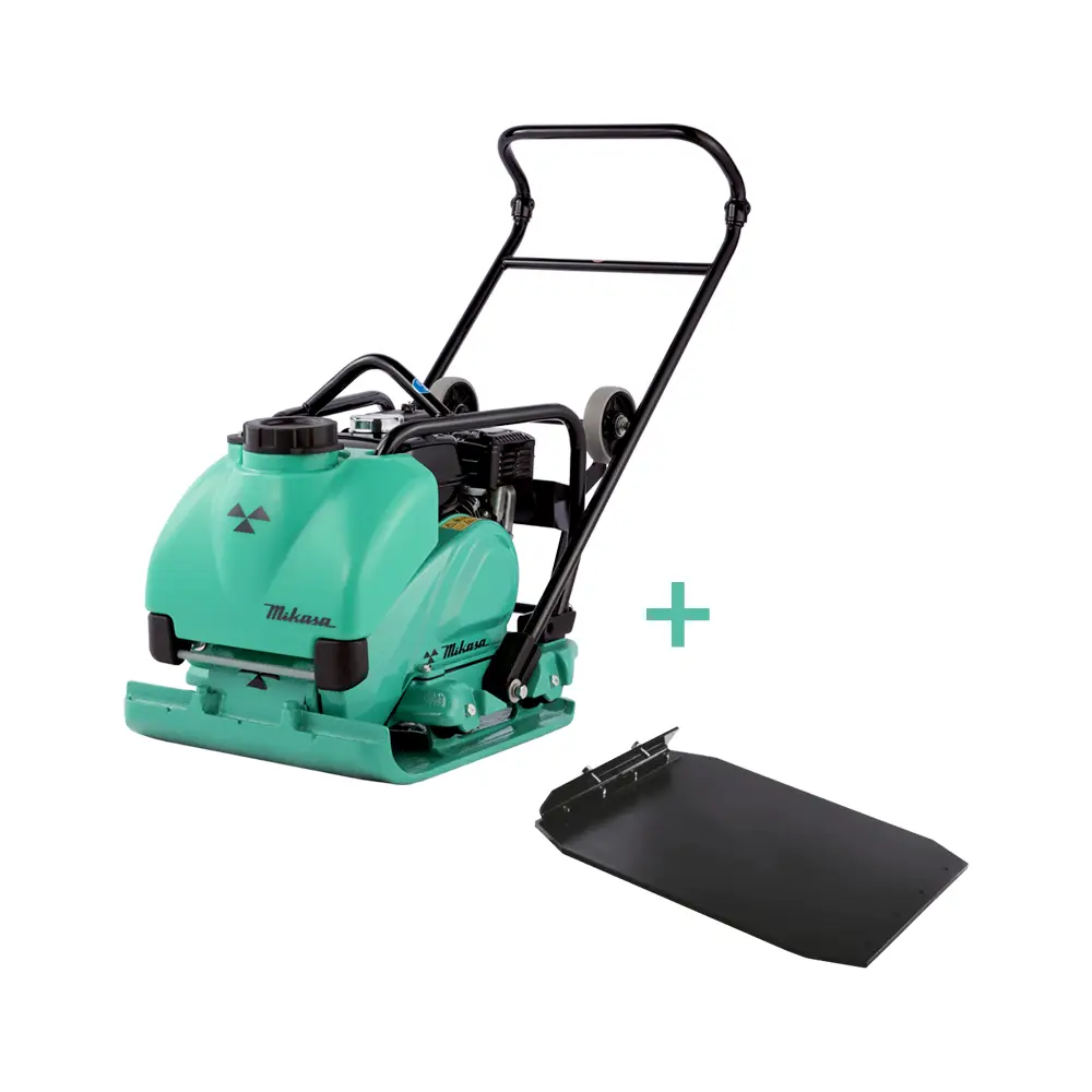 Compactor Mikasa MVC-T90H VAS  cu Covoraș de cauciuc pentru blocurile de îmbinare [1]