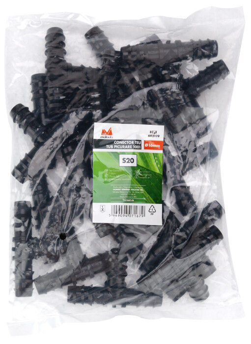 Conector Teu pentru Tub Picurare 1001 - Diametru 16 mm - 1 S20 [3]