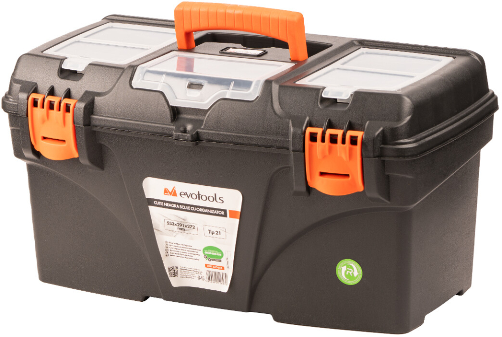 Cutie Neagra Scule cu Organizator Evotools [1]