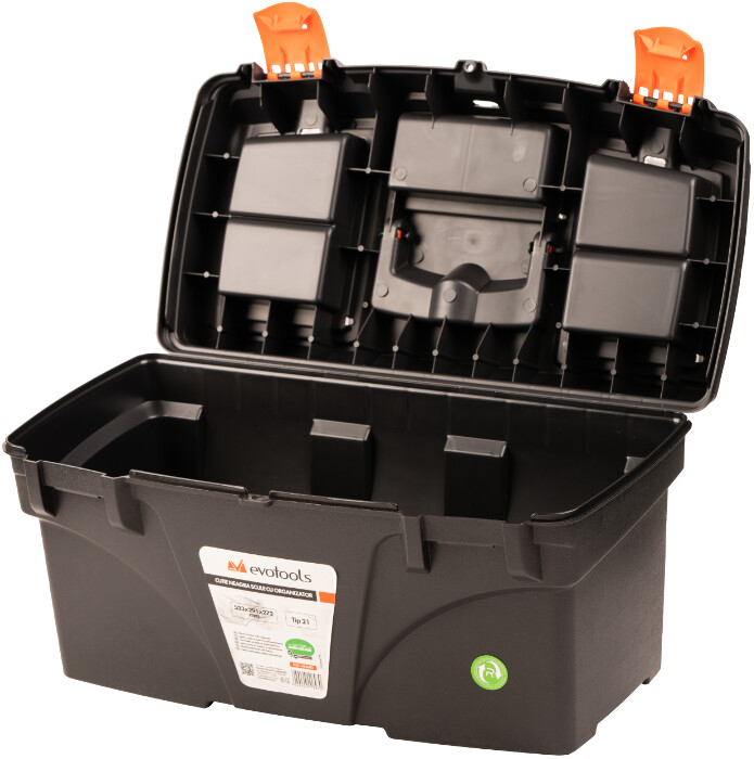Cutie Neagra Scule cu Organizator Evotools [2]