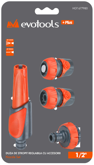 Duza de Stropit Reglabila cu Accesorii PLUS - Diametru 1/2 inch [2]