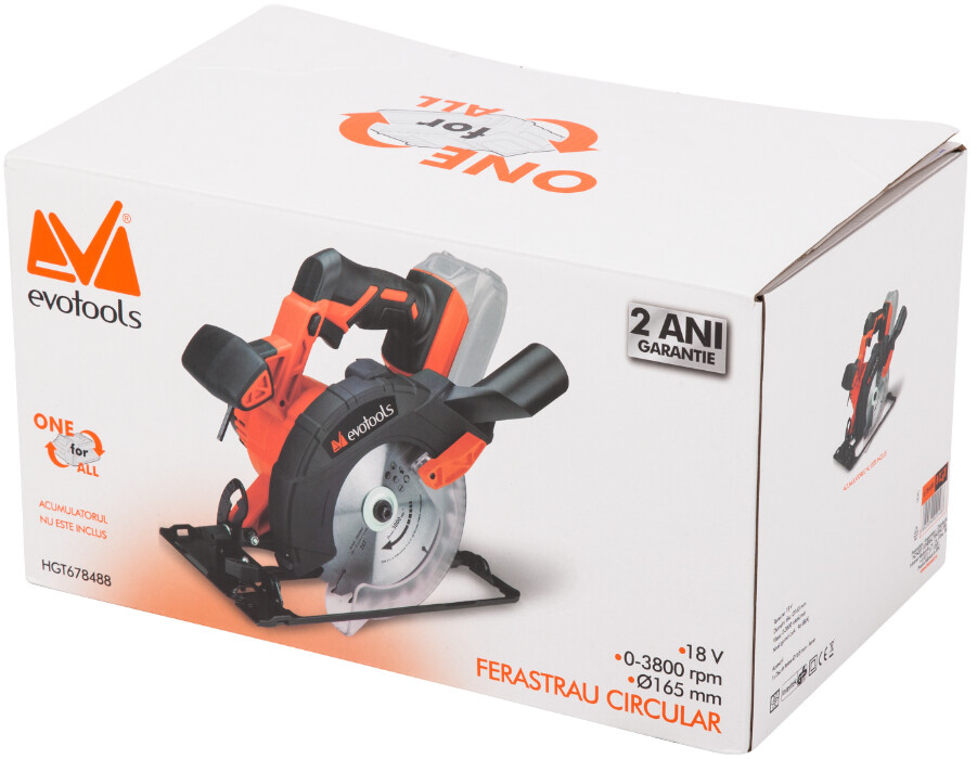 Ferastrau Circular fara Acumulator si Incarcator MAX 20V ONE EvoTools [2]