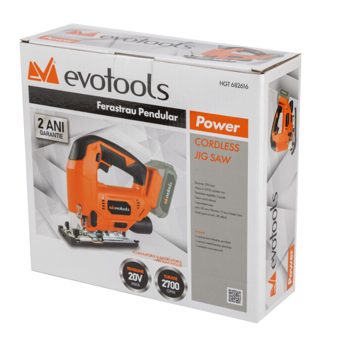 Ferastrau Pendular fara Acumulator si Incarcator MAX 20V POWER Evotools [2]