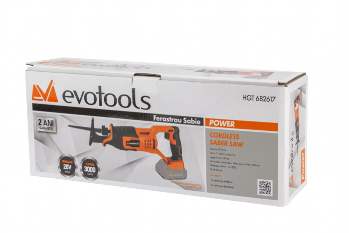 Ferastrau Sabie fara Acumulator si Incarcator MAX 20V POWER Evotools [2]