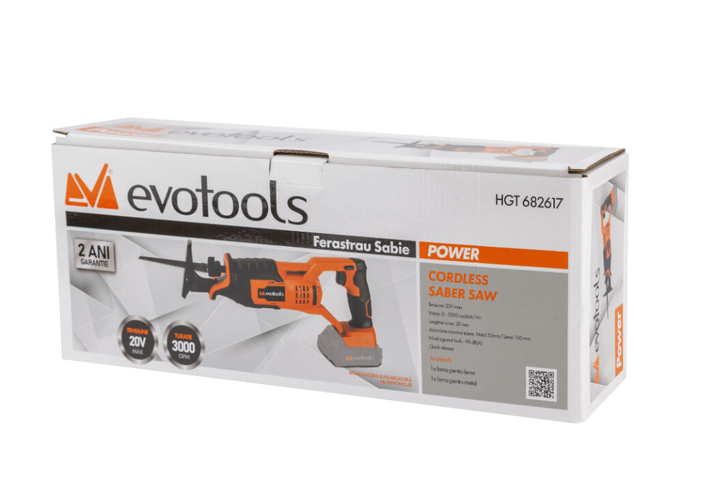Ferastrau Sabie fara Acumulator si Incarcator MAX 20V POWER Evotools [2]