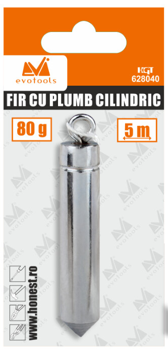 Fir cu Plumb Cilindric - Greutate 80 g [2]