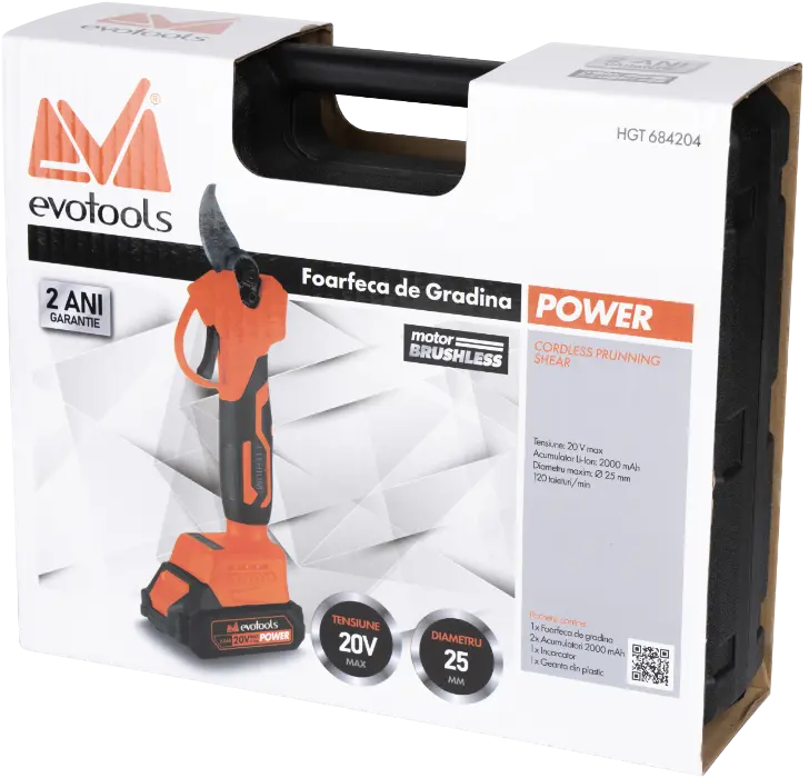 Foarfeca de Gradina cu 2 Acumulatori si Incarcator CPS 2000 Power EvoTools [2]
