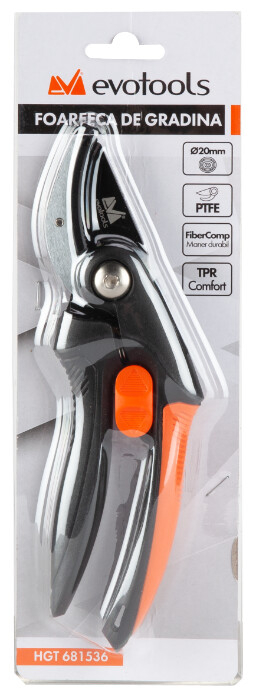 Foarfeca de Gradina Tip Nicovala 65MN Teflon Coating - Lungime totala 208 mm [2]
