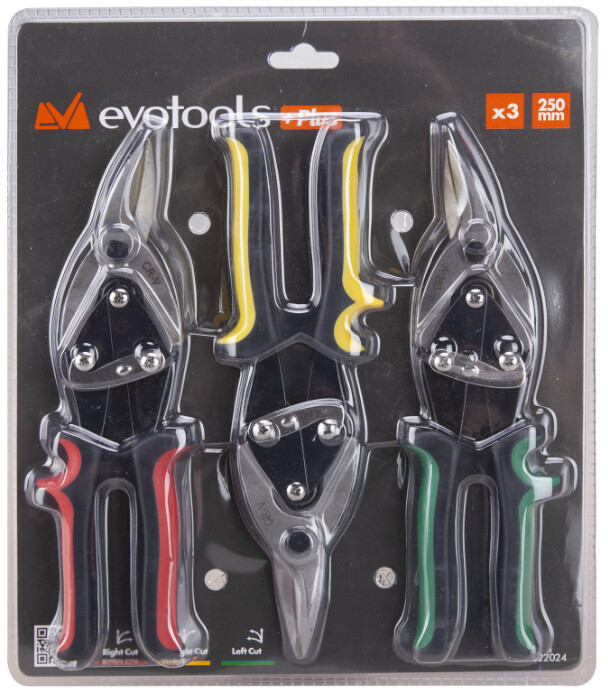 Foarfeci Tabla (3 piese) EvoTools +Plus - Lungime 250 mm [2]