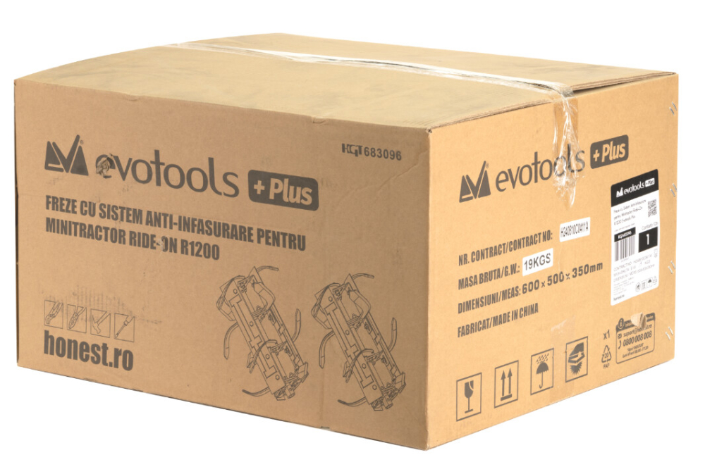 Freze cu Sistem Anti-Infasurare pentru Minitractor Ride-On R1200 EvoTools +Plus [2]