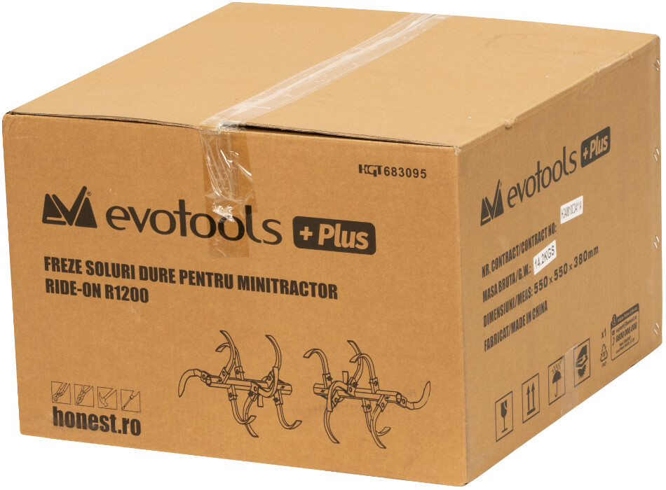 【RT-179227】① Freze Soluri Dure pentru Minitractor Ride-On R1200 Evotools Plus