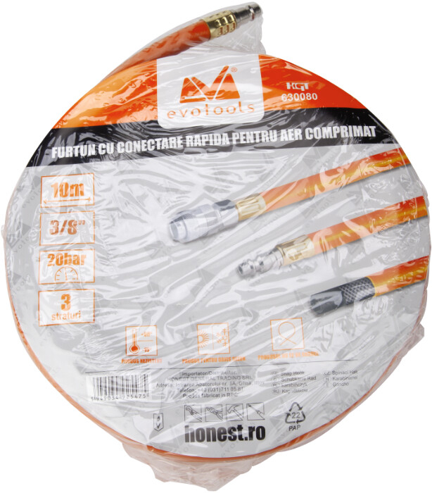 Furtun Aer Comprimat Conectare Rapida - Diametru furtun 1/4 mm Lungime furtun 10 m [4]