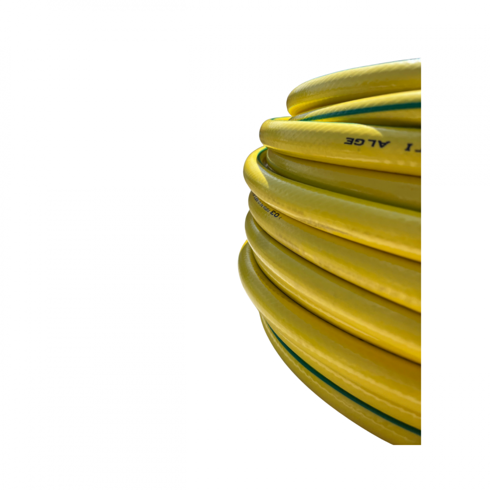 Furtun de gradina profesional galben cu insertie, anti-alge, rezistent la inghet, 3/4", 50m [2]