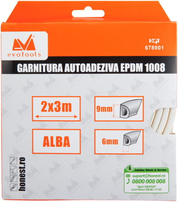 Garnitura Autoadeziva EPDM 1008 Profil D 2x3m [2]