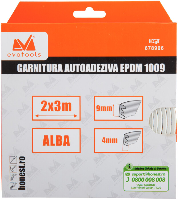 Garnitura Autoadeziva EPDM 1009 Profil E 2x3 m [2]