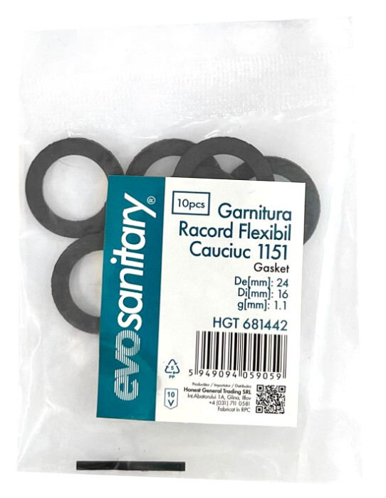 Garnitura Racord Flexibil Cauciuc 1151 - 10 Buc [11]