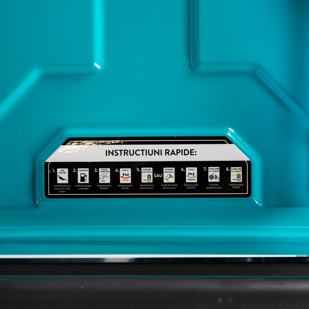 Generator Detoolz 5.5kW 2P230 B4T pornire electrica 25L cu roti G02 [2]
