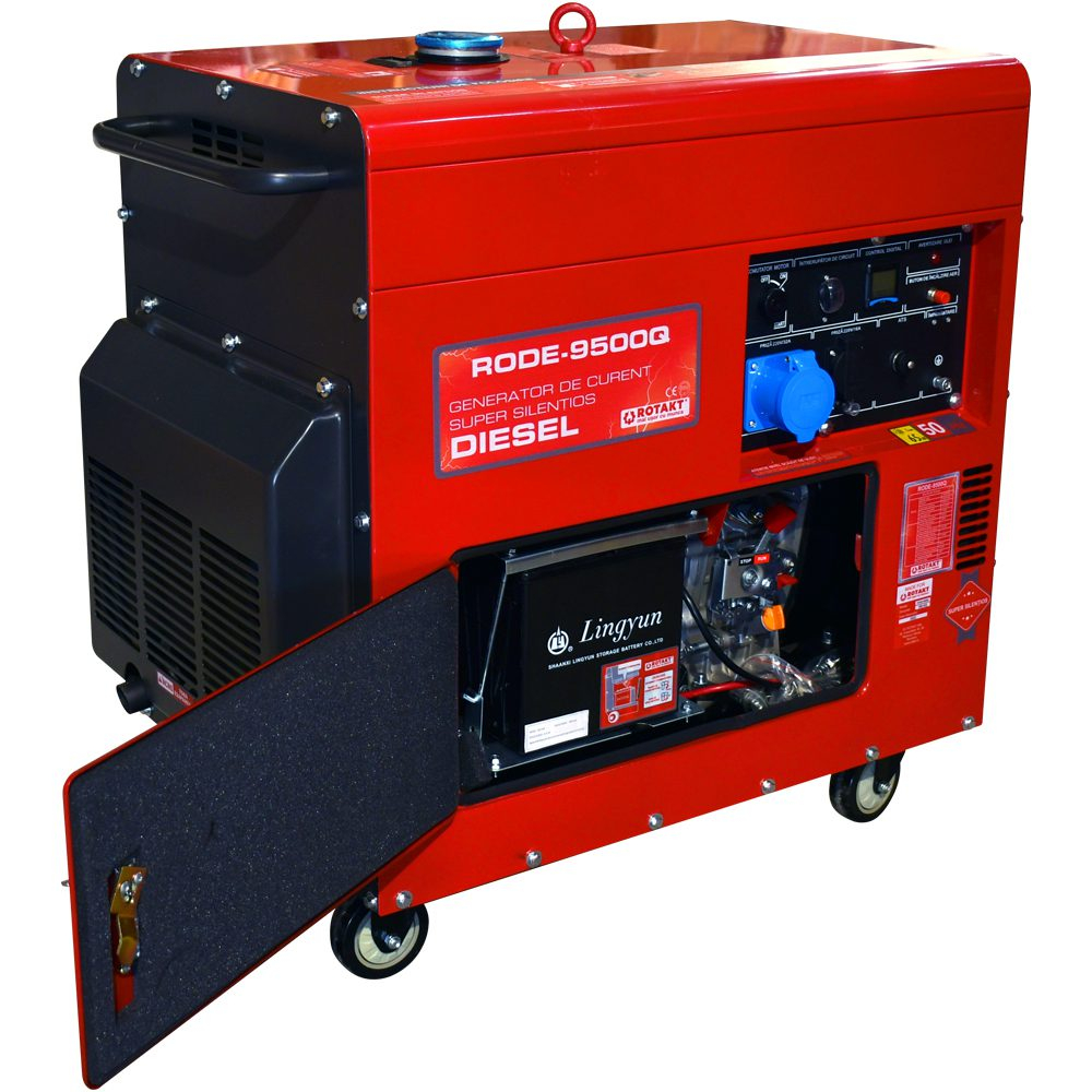 Generator DIESEL Rotakt RODE9500QT, Trifazat, AVR, Pornire electrica [2]