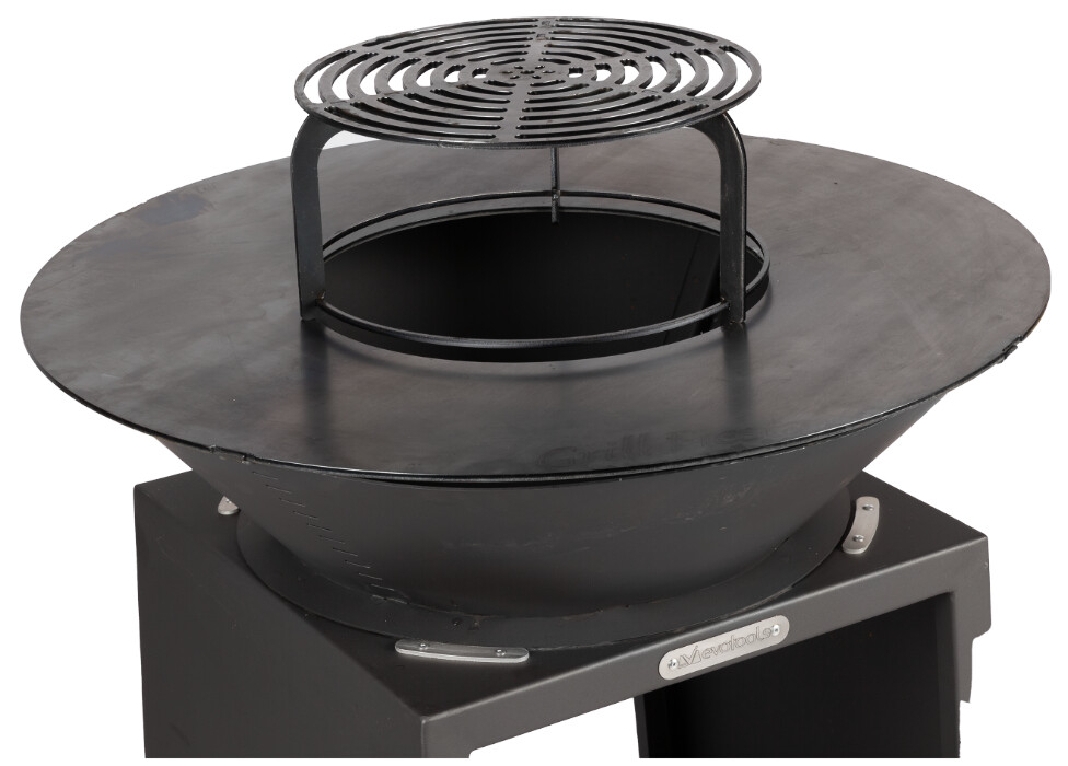 Gratar Metalic cu Plita Rotunda 750mm - Piesa - [2]