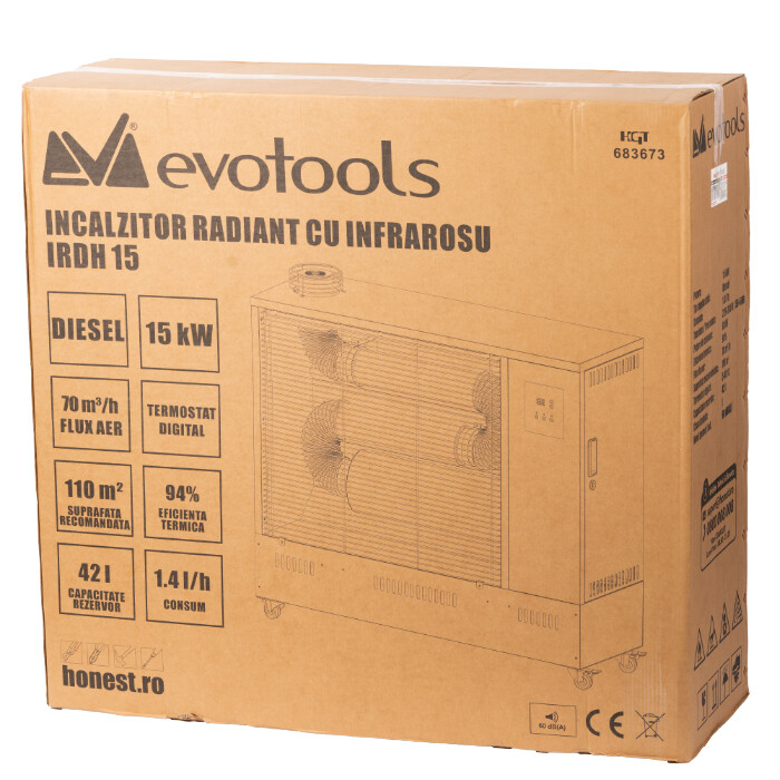 Incalzitor Radiant cu Infrarosu Diesel IRDH EvoTools [2]