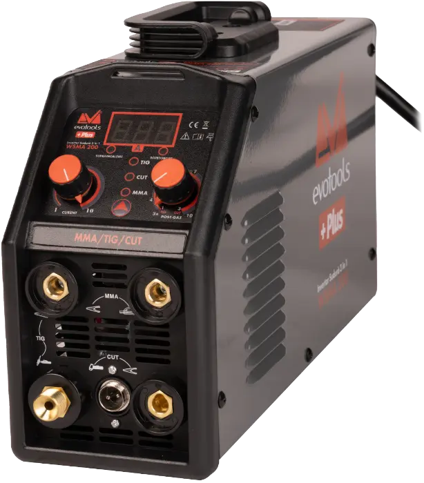 Invertor Sudura 3 in 1 cu Afisaj LED MMA/TIG/CUT WSMA200 EvoTools +Plus [4]