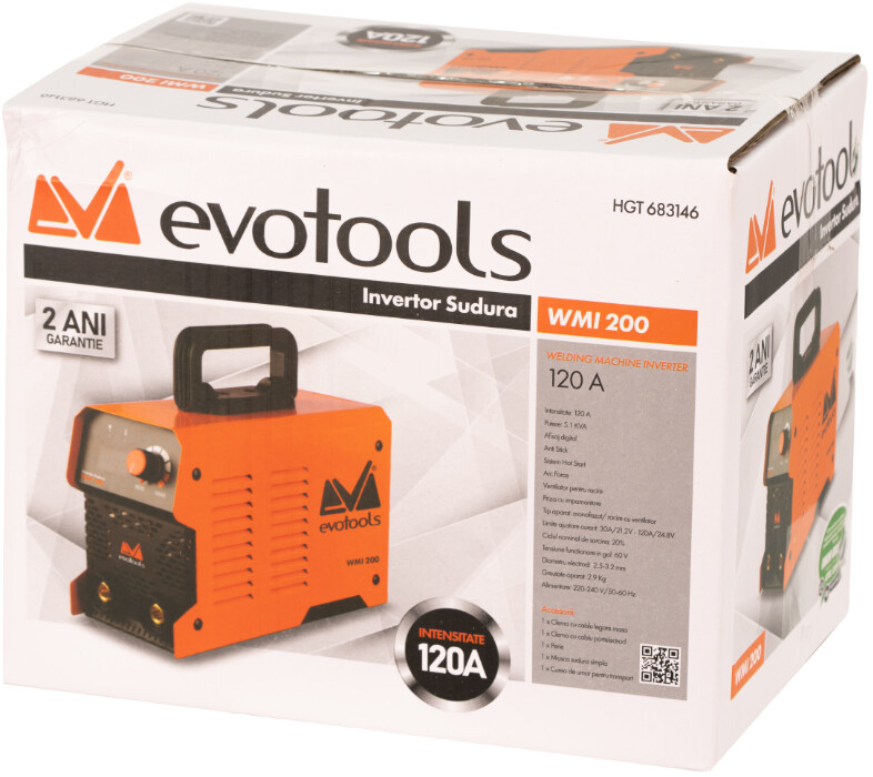 Invertor Sudura cu Afisaj Digital Evotools WMI 200 [2]